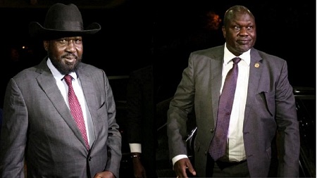Le président Salva Kiir a signé un accord de paix avec les factions rebelles dirigées par Riek Machar à Addis-Abeba 
