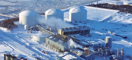 Situé en Alaska, le site de Kenai a longtemps été l'unique usine américaine de liquéfaction de gaz naturel. (©ConocoPhillips).