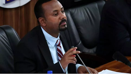 Abiy Ahmed, Premier ministre éthiopien, lors d’une session parlementaire, à Addis-Abeba, le 22 octobre 2019. REUTERS/Tiksa Negeri
