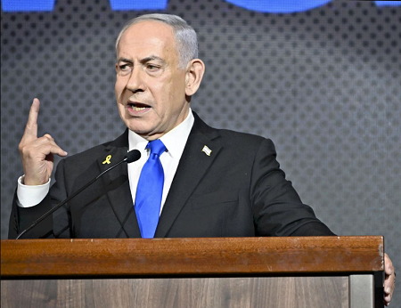 Le premier ministre israélien Benyamin Netanyahou vent debout contre la reconnaissance de la Palestine par la France ©AFP