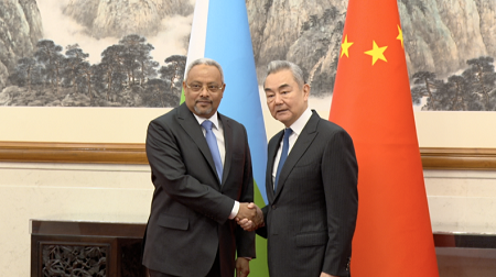 Le ministre chinois des Affaires &eacute;trang&egrave;res, Wang Yi, et son homologue djiboutien, Abdoulkader Houssein Omar, &agrave; P&eacute;kin, le 21 octobre 2026.&copy; Minist&egrave;re des Affaires &eacute;trang&egrave;res chinois 