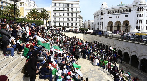 Les manifestations des Algériens opposés au 5e mandat ce vendredi. New Press