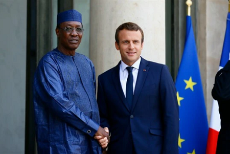  Idriss Déby Itno et Emmanuel Macron