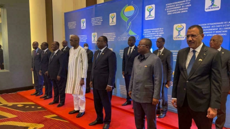 Sommet de l’Union monétaire de l’Afrique de l’Ouest (UEMOA), ce dimanche 9 janvier, à Accra, au Ghana, avec, sur la table, le dossier malien. © Serge Daniel/RFI