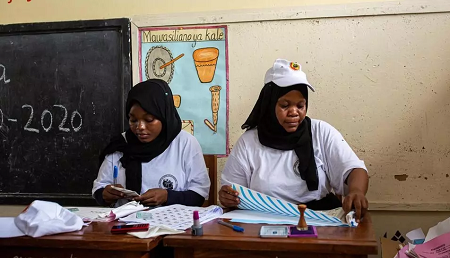 Un bureau de vote à Zanzibar, en Tanzanie, le 28 octobre 2020. AFP/Patrick Meinhardt