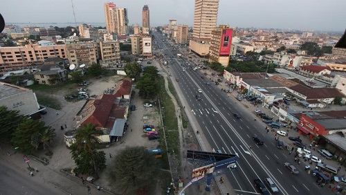 Une vue du centre-ville de Kinshasa, la capitale congolaise. © Wikimedia/CC