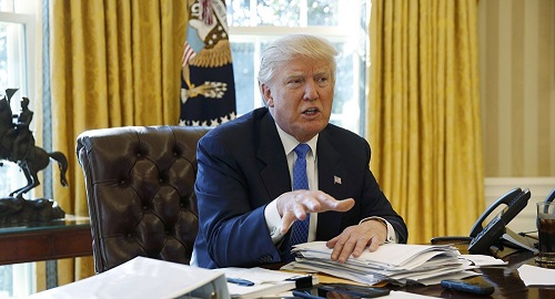 Le Président américain, Donald Trump © REUTERS / Jonathan Ernst