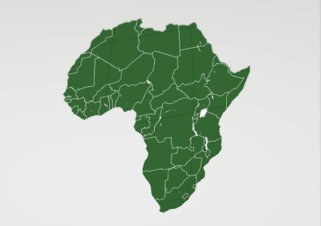 La carte d'Afrique - RSA