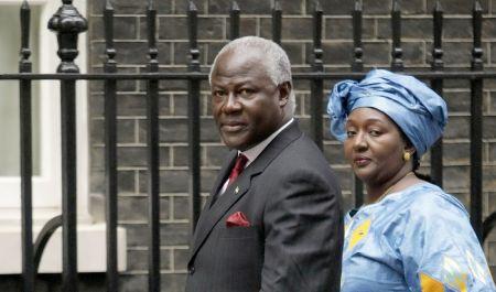  L'ancien président , Ernest Bai Koroma et son épouse 