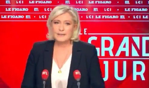 Marine Le Pen, présidente du Rassemblement national 