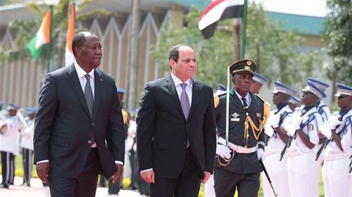 La récente visite du président égyptien en Côte d’Ivoire à titre de président de l’UA