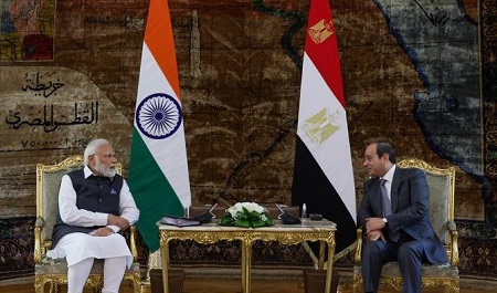 L'Égypte et l'Inde partagent des liens profonds qui remontent aux années 1950, lorsque les deux nations ont joué un rôle clé dans la création du Mouvement des non-alignés (twitter/@MEAIndia)