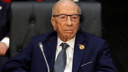  Le président tunisien Béji Caïd Essebsi né le 29 novembre 1926 est mort 