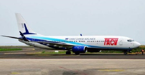 La compagnie aérienne nationale capverdienne, Cabo Verde Airlines (TACV)