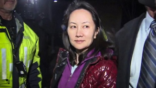 Meng Wanzhou, la directrice financière du géant des télécoms Huawei, le 11 décembre 2018 à Vancouver CTV/AFP