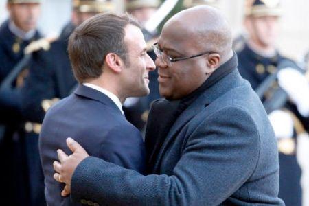Le présidents Emmanuel Macron et Félix Tshisekedi 
