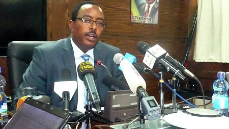 Le ministre adjoint éthiopien des Affaires étrangères Redwan Hussein en 2014 (Image d'illustration). AFP - SOLAN GEMECHU