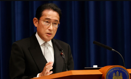 Fumio Kishida, Premier ministre japonais depuis le 4 octobre 2021