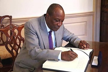 Le président guinéen Alpha Condé. 