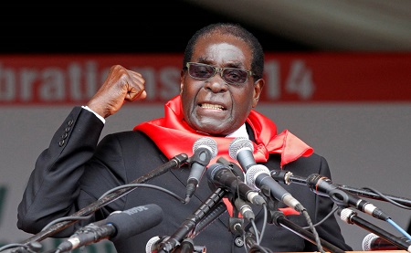  Robert Mugabe, ancien président du Zimbabwe, dans une image prise en 2014. PHILIMON BULAWAYO REUTERS