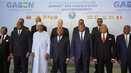 Des chefs d’État et de gouvernement présents lors du sommet de la CEEAC à Libreville, le 18 décembre 2019. (Illustration). Steve JORDAN / AFP